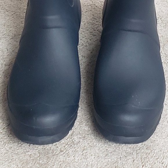 Hunter Waterproof Boots Original Stripe Navy Lipstick - Picture 3 of 10